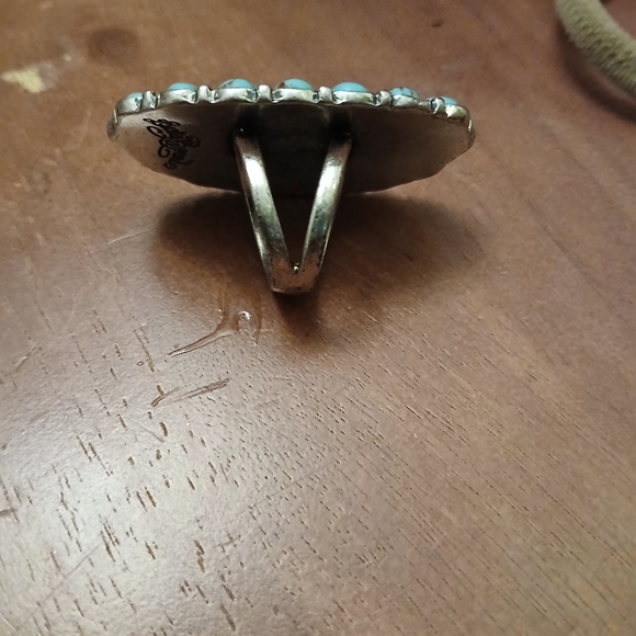 VINTAGE Lucky Brand Turquoise Ring - Picture 2 of 4